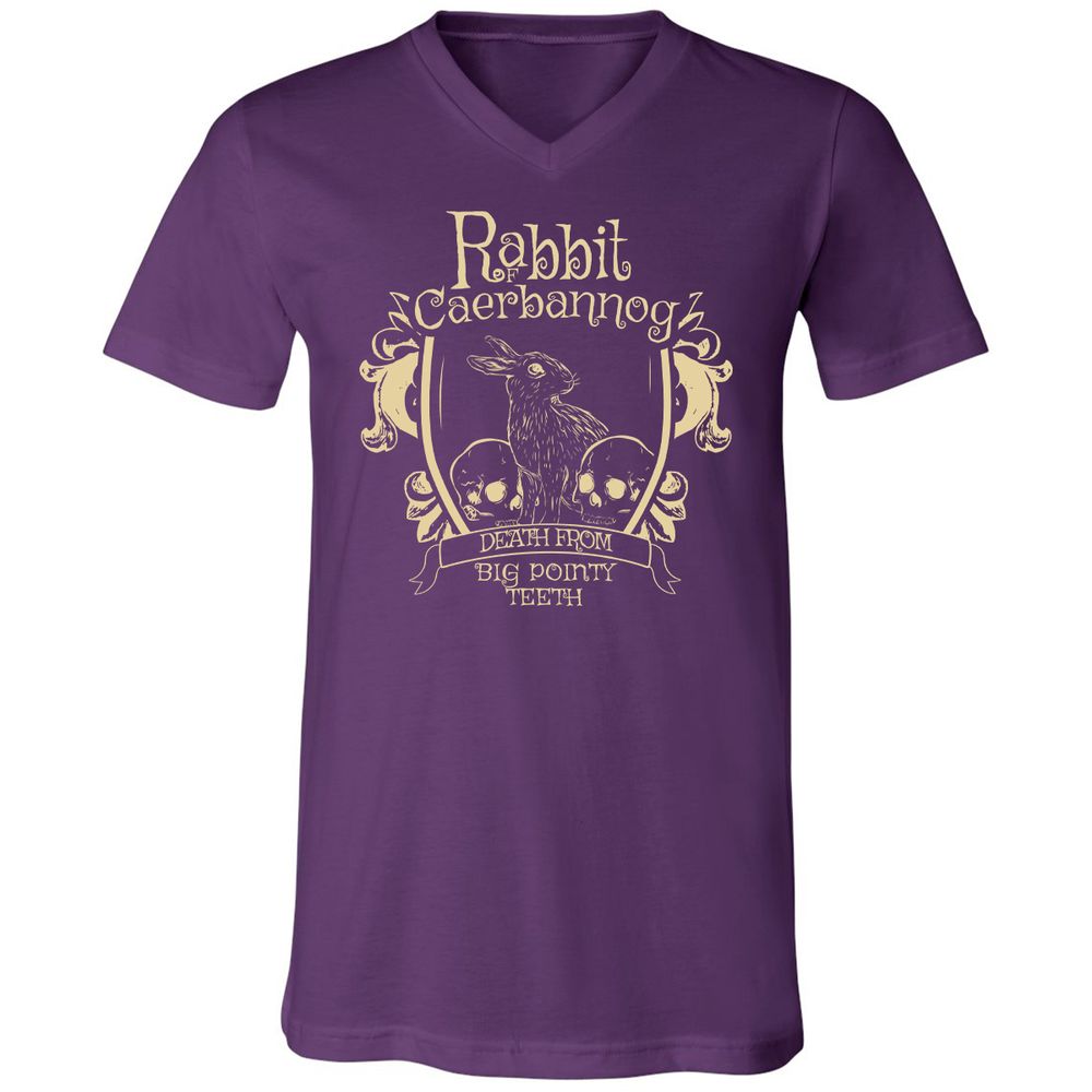 Unisex V-Neck T-Shirt - ZATJH2M6 - Team Purple - 9