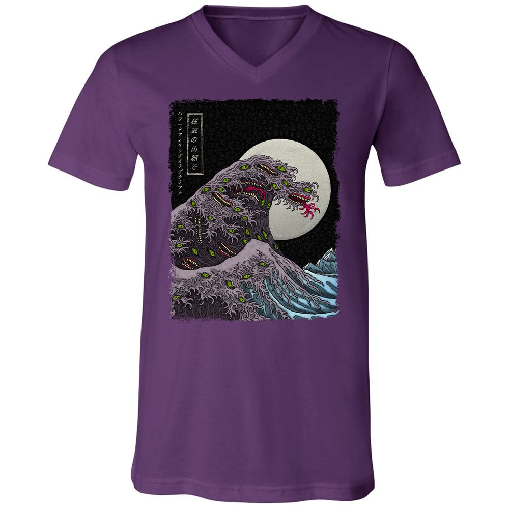 Unisex V-Neck T-Shirt - WYNGAWN9 - Team Purple - 9