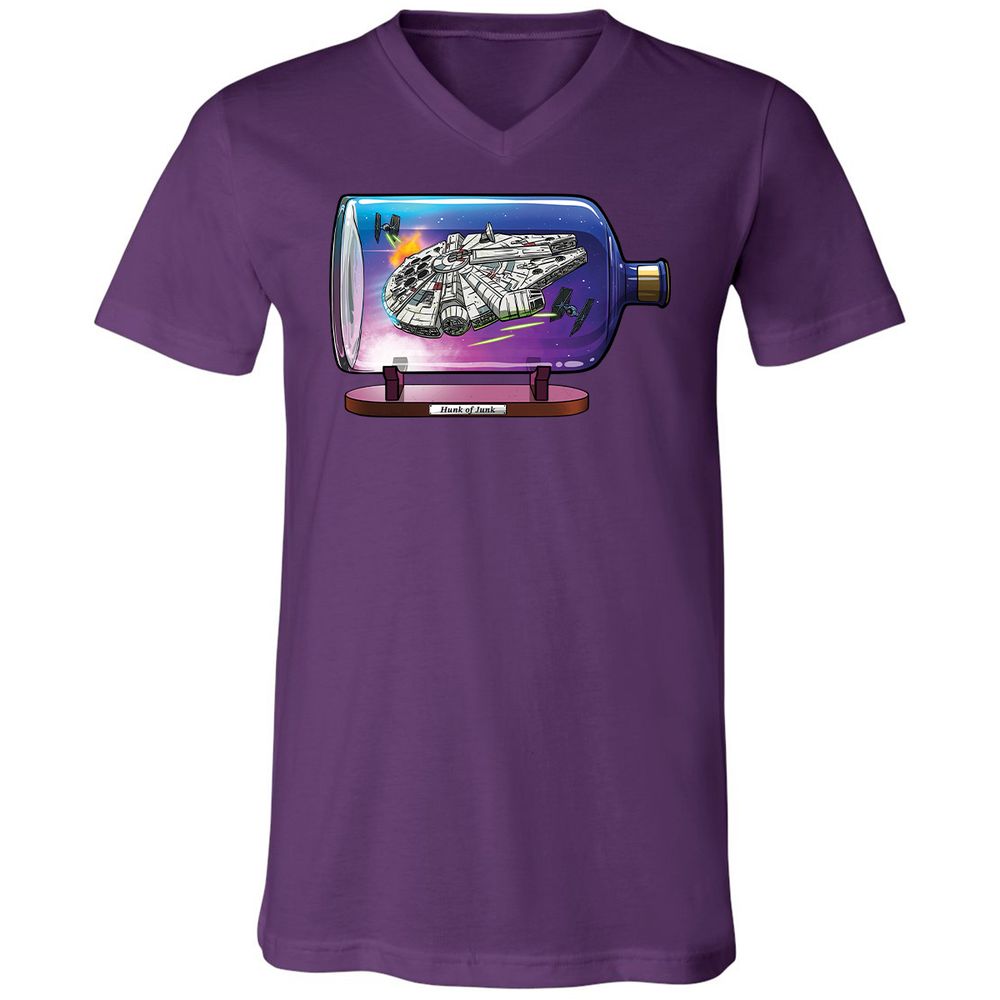 Unisex V-Neck T-Shirt - YPPB3RZW - Team Purple - 9