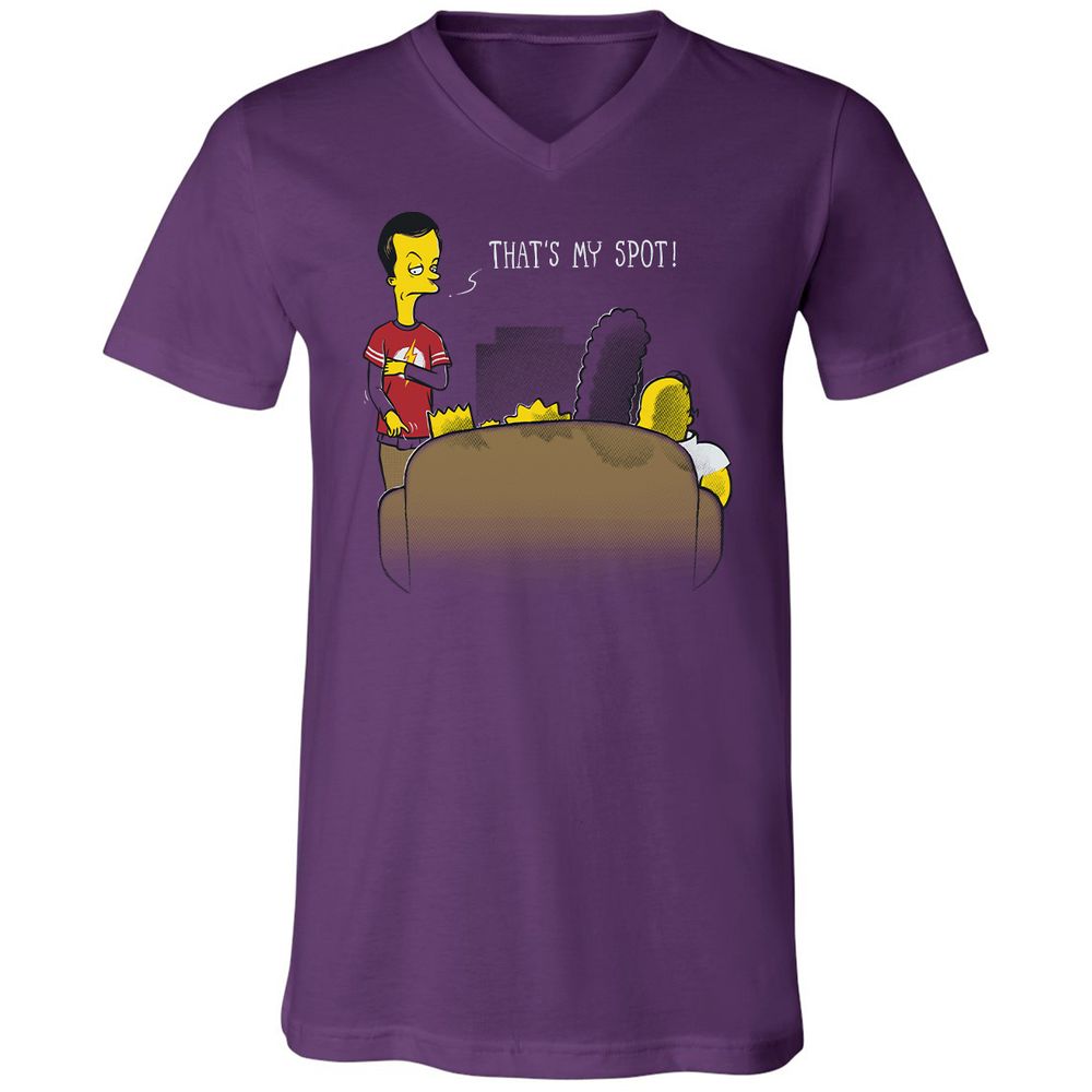 Unisex V-Neck T-Shirt - 6VK1KR1R - Team Purple - 9