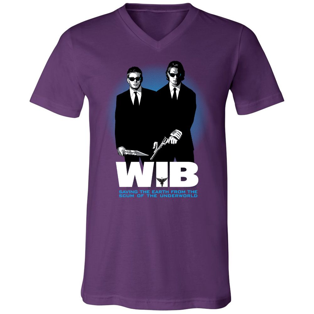 Unisex V-Neck T-Shirt - S97MDDT4 - Team Purple - 9