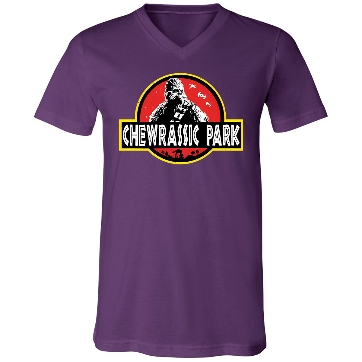 Unisex V-Neck T-Shirt - SQB3SM22 - Team Purple - 9