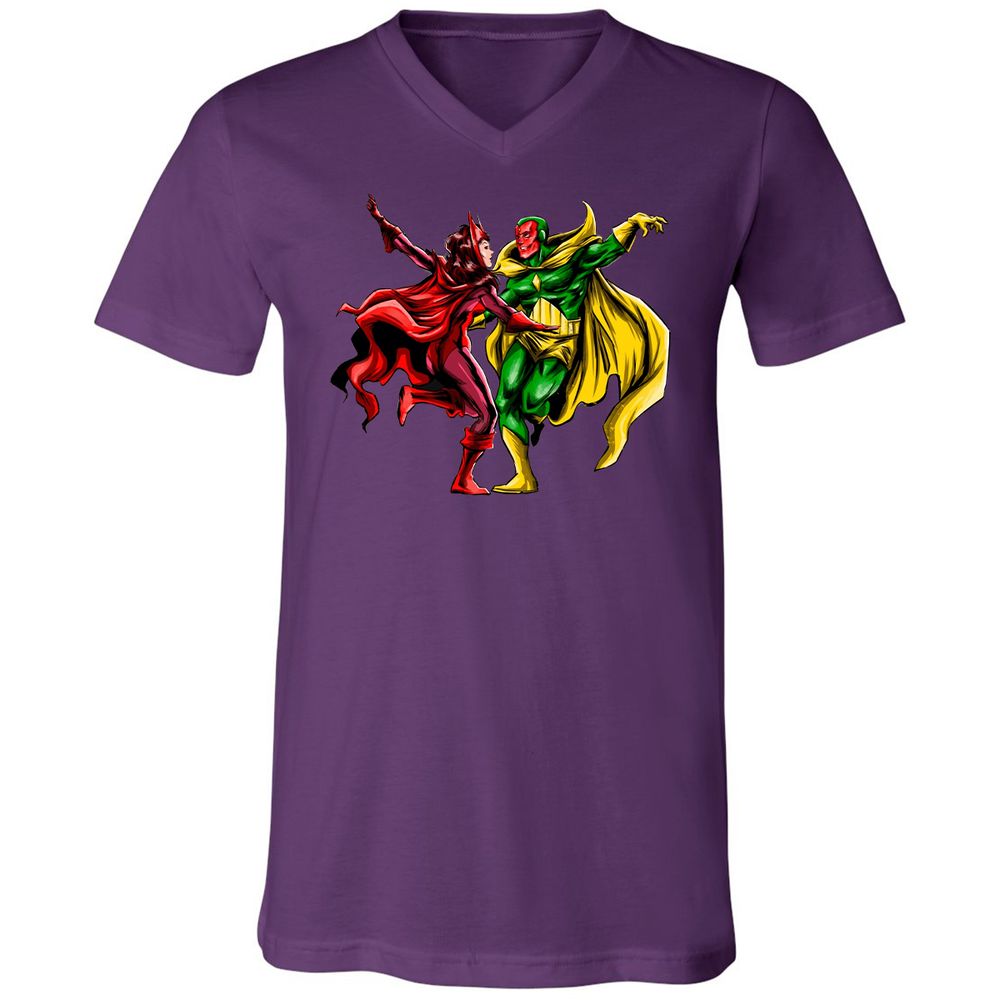 Unisex V-Neck T-Shirt - S7WFCRMB - Team Purple - 9