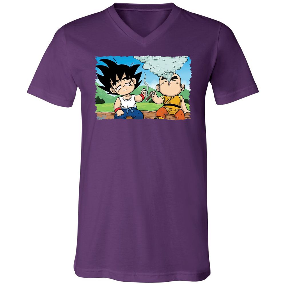 Unisex V-Neck T-Shirt - UYABYVP9 - Team Purple - 9