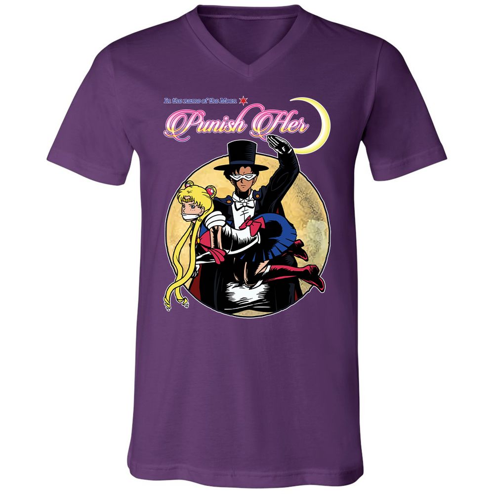Unisex V-Neck T-Shirt - 2D39VFVZ - Team Purple - 9