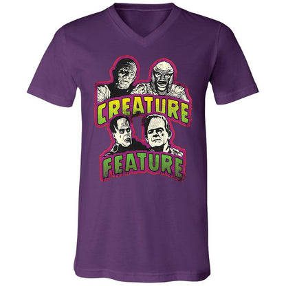 Unisex V-Neck T-Shirt - E3QD1JTW - Team Purple - 9