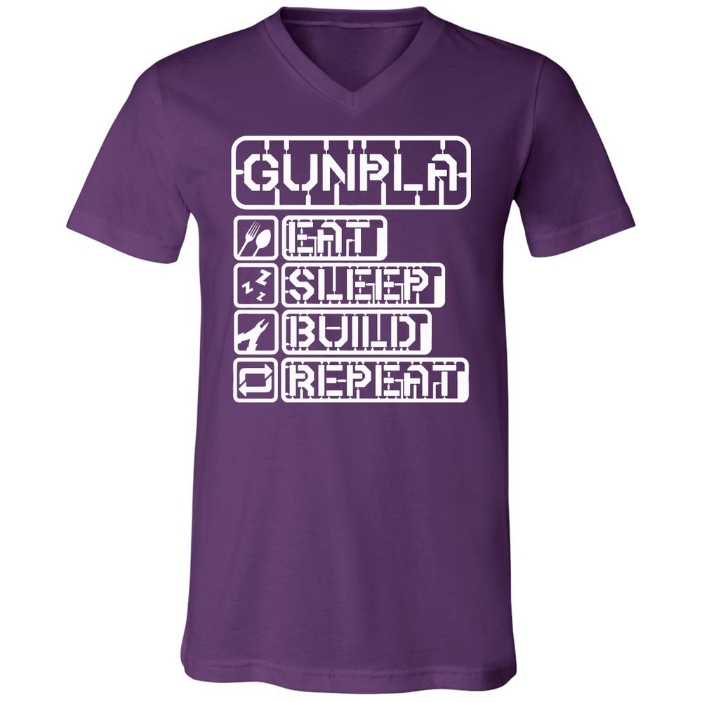 Unisex V-Neck T-Shirt - KCG9ZJ5R - Team Purple - 9