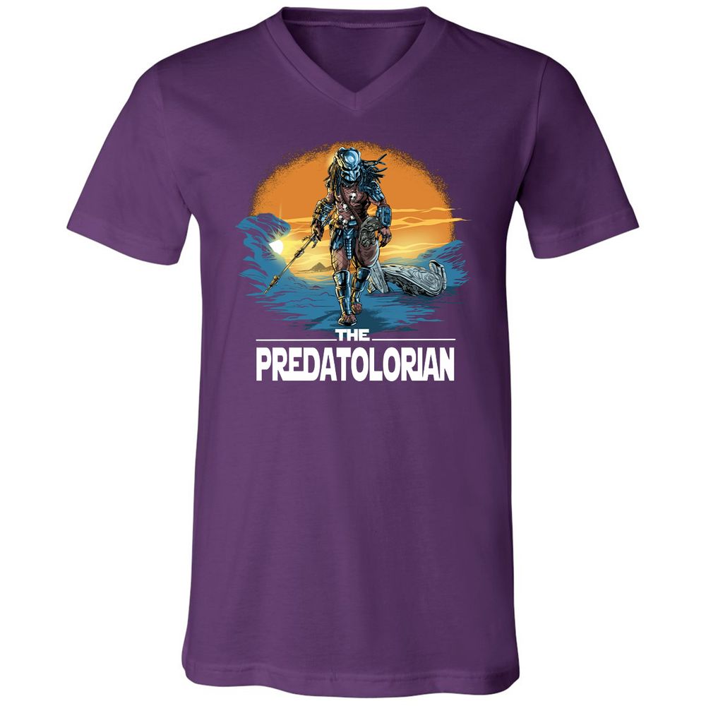 Unisex V-Neck T-Shirt - TZZJ1359 - Team Purple - 9