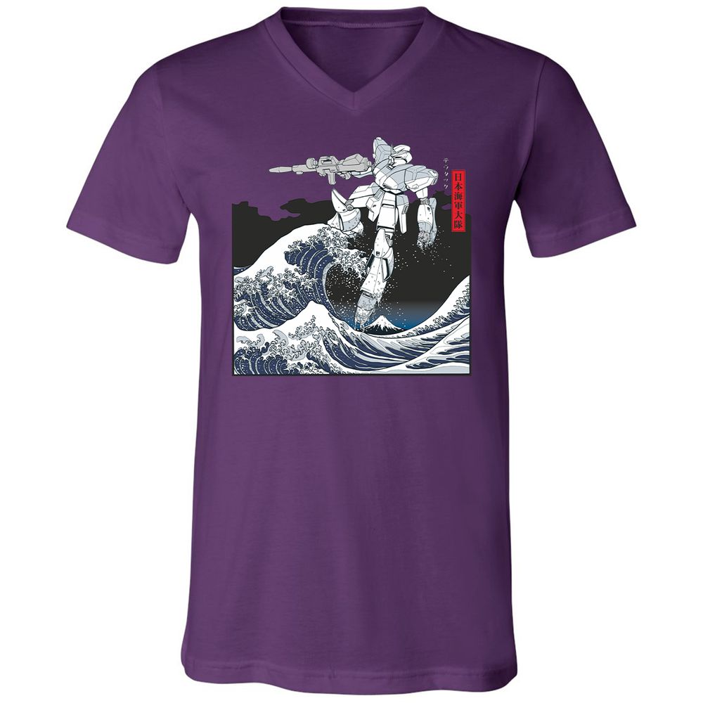Unisex V-Neck T-Shirt - QGP94BTU - Team Purple - 9