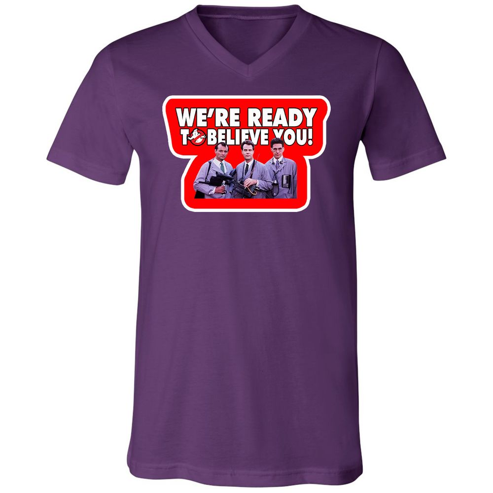 Unisex V-Neck T-Shirt - WM2KV58H - Team Purple - 9