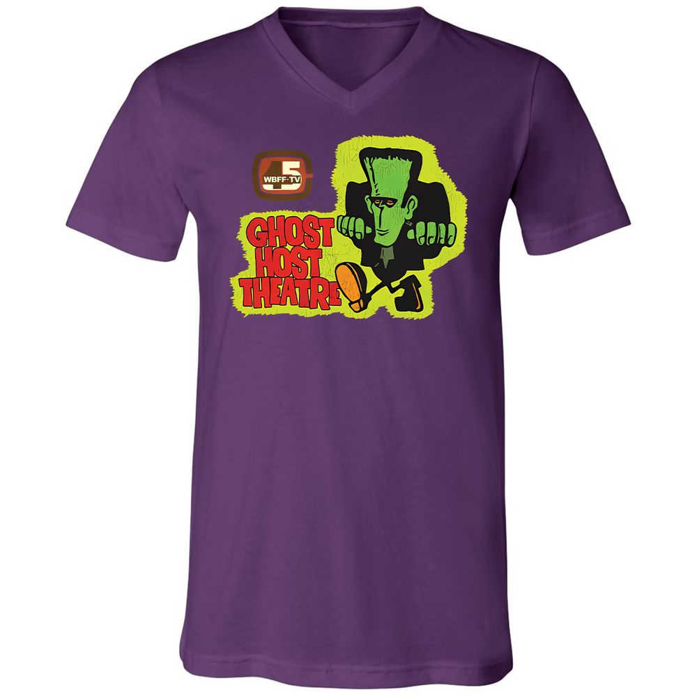 Unisex V-Neck T-Shirt - R1Z1YARD - Team Purple - 9