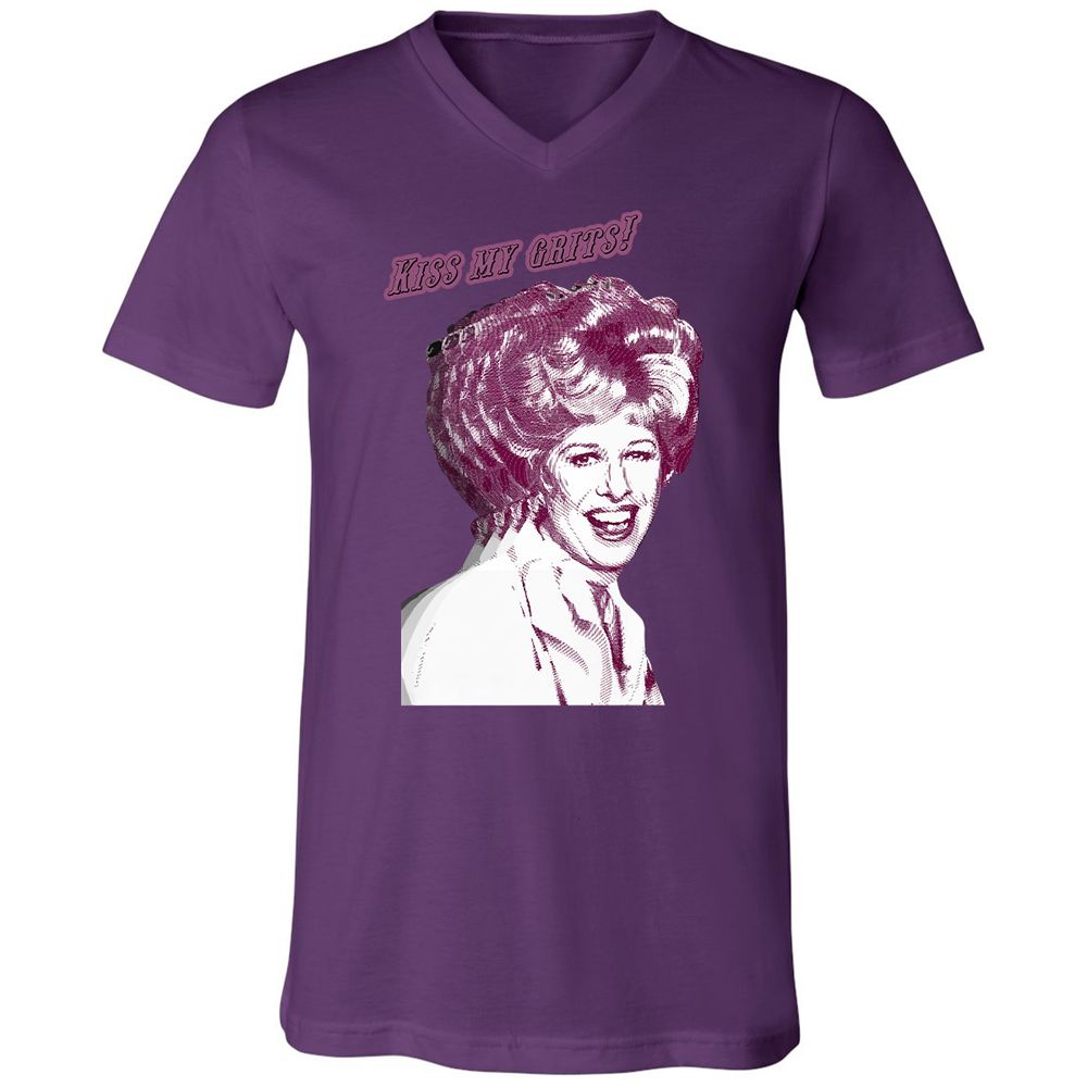 Unisex V-Neck T-Shirt - 4VBJBC7T - Team Purple - 9