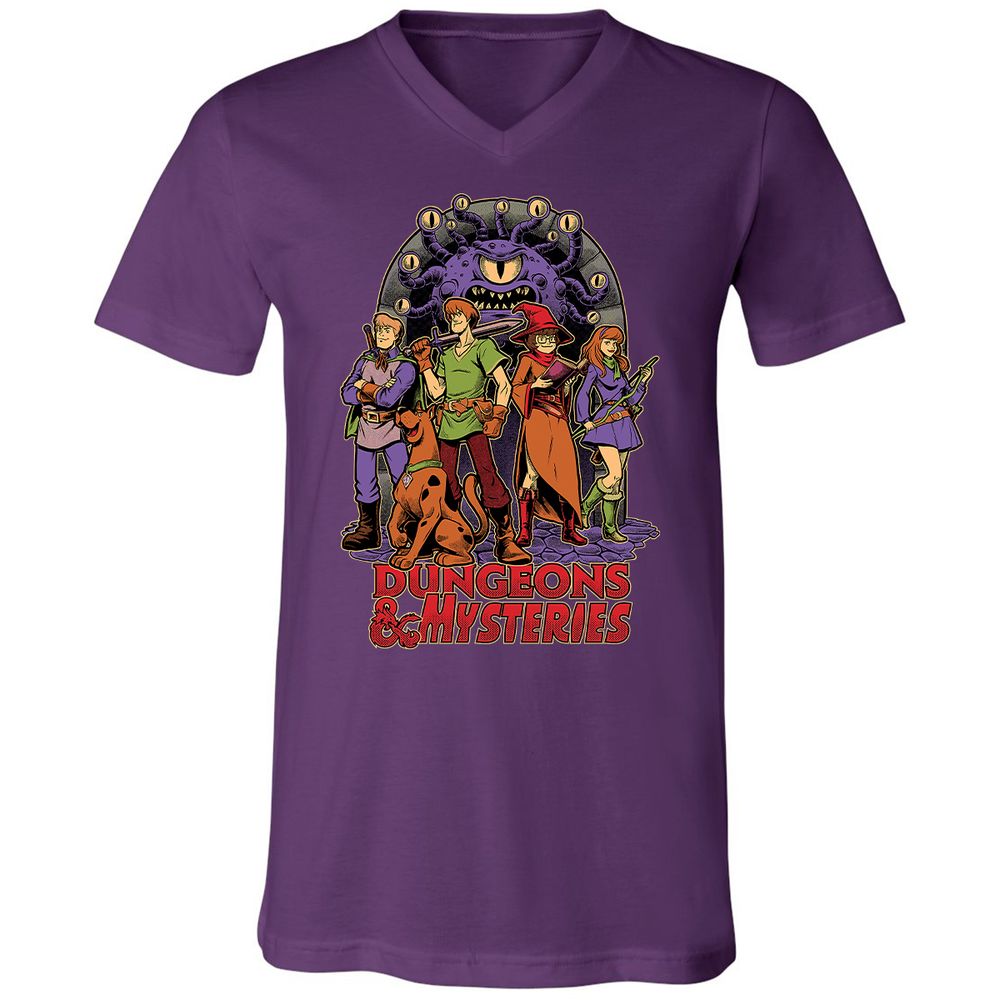 Unisex V-Neck T-Shirt - 8NA6RN17 - Team Purple - 9