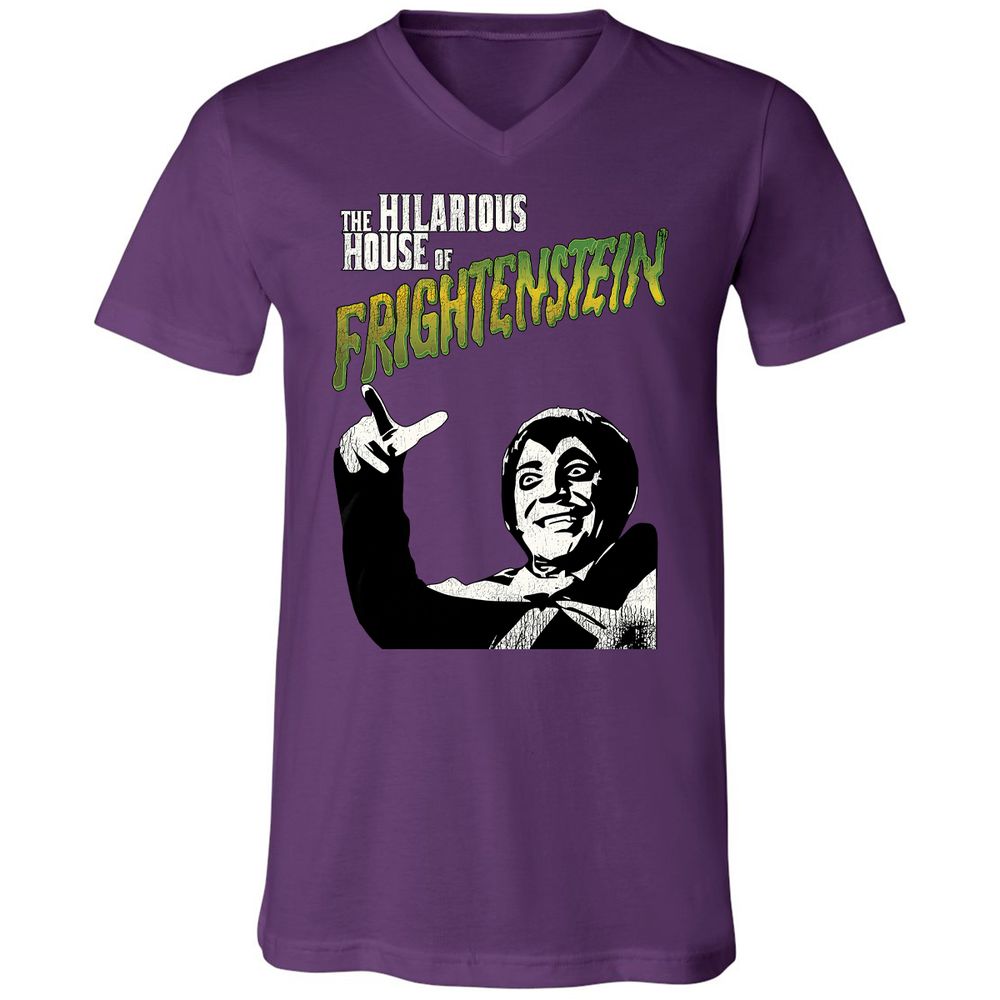 Unisex V-Neck T-Shirt - 8NS4EPXG - Team Purple - 9
