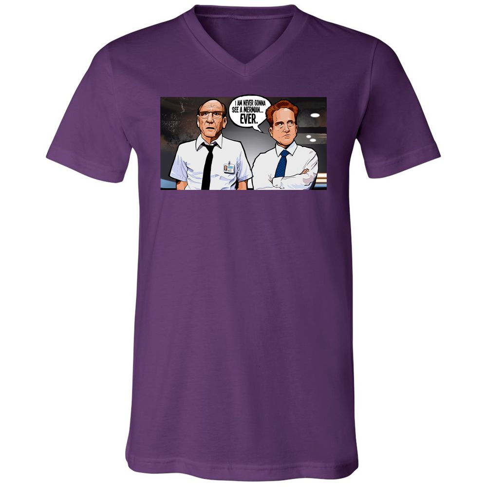 Unisex V-Neck T-Shirt - DQXVH9XS - Team Purple - 9