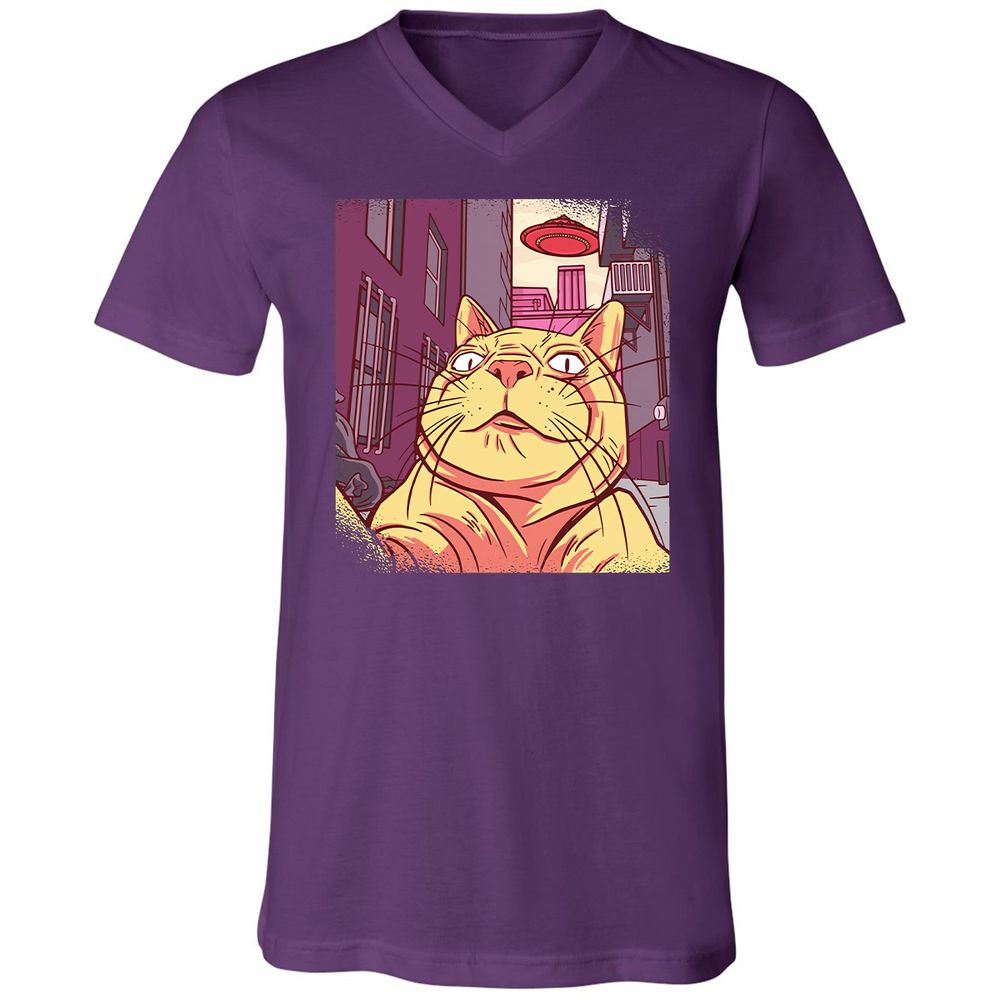 Unisex V-Neck T-Shirt - UPHK71VT - Team Purple - 9