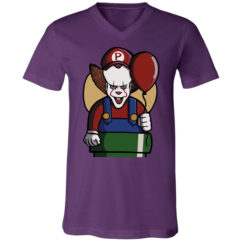Unisex V-Neck T-Shirt - 1C2U4VSR - Team Purple - 9