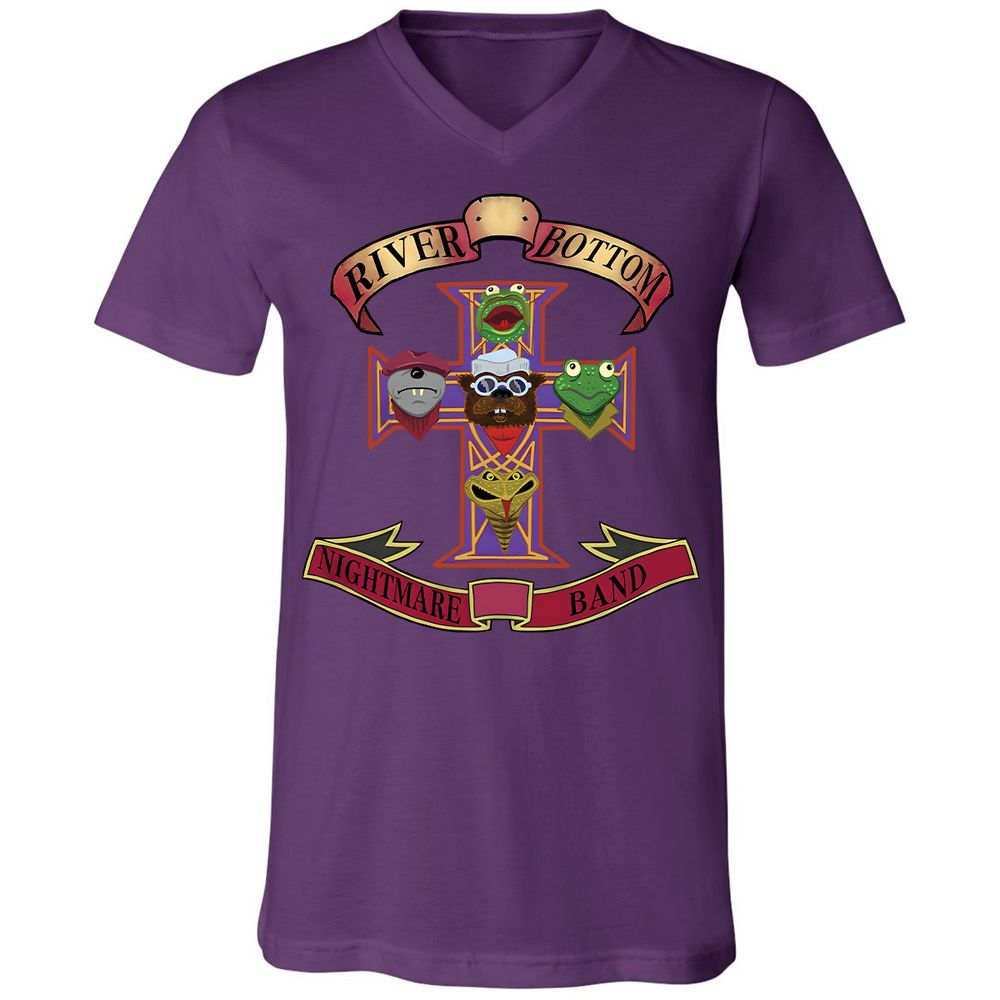 Unisex V-Neck T-Shirt - ZT2HZJ76 - Team Purple - 9