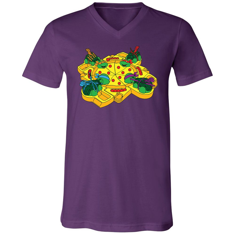 Unisex V-Neck T-Shirt - RZAE667B - Team Purple - 9