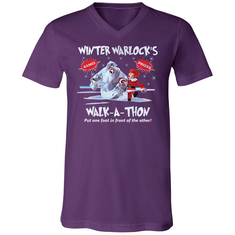 Unisex V-Neck T-Shirt - H9KP1WN9 - Team Purple - 9
