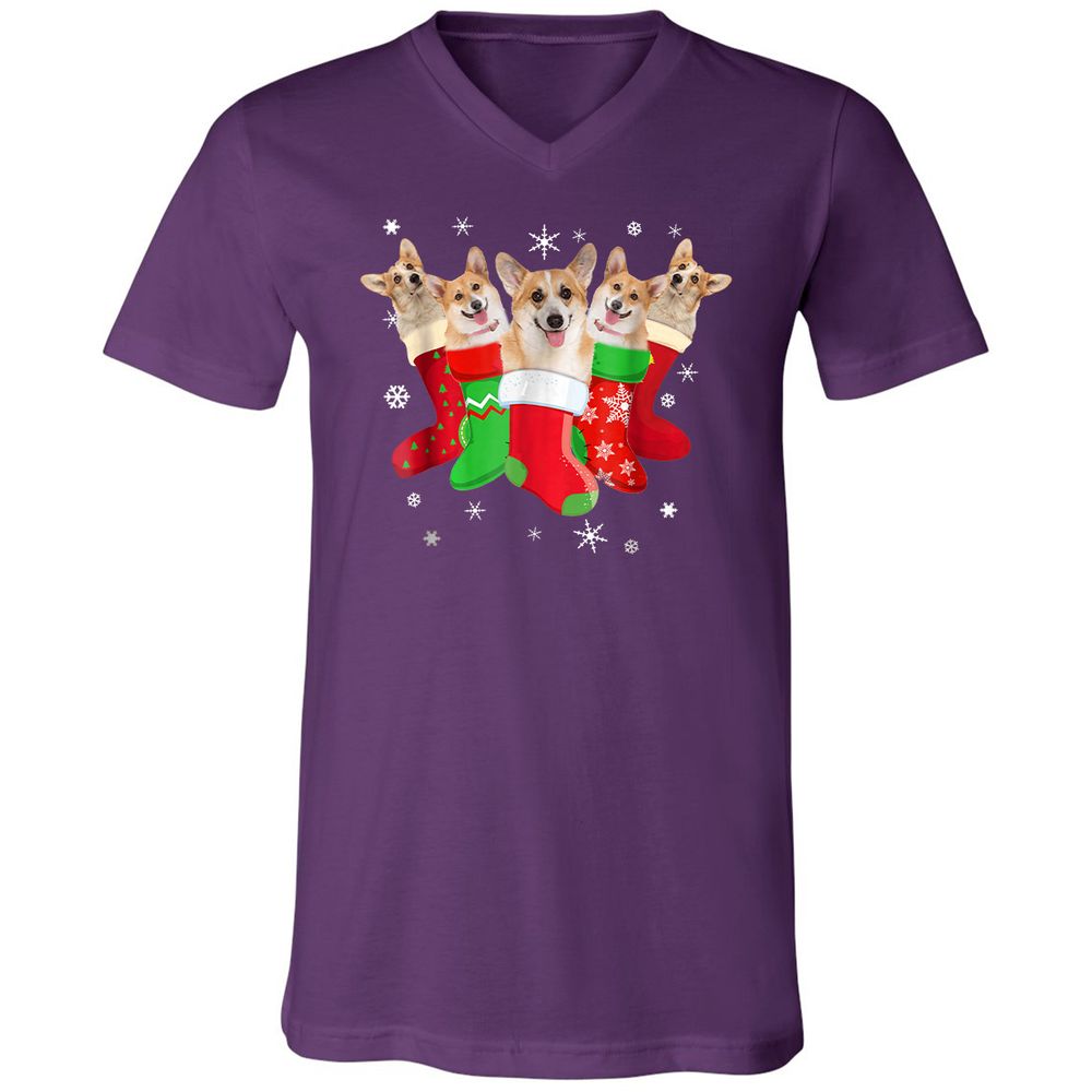 Unisex V-Neck T-Shirt - 5EV9MLPT - Team Purple - 9