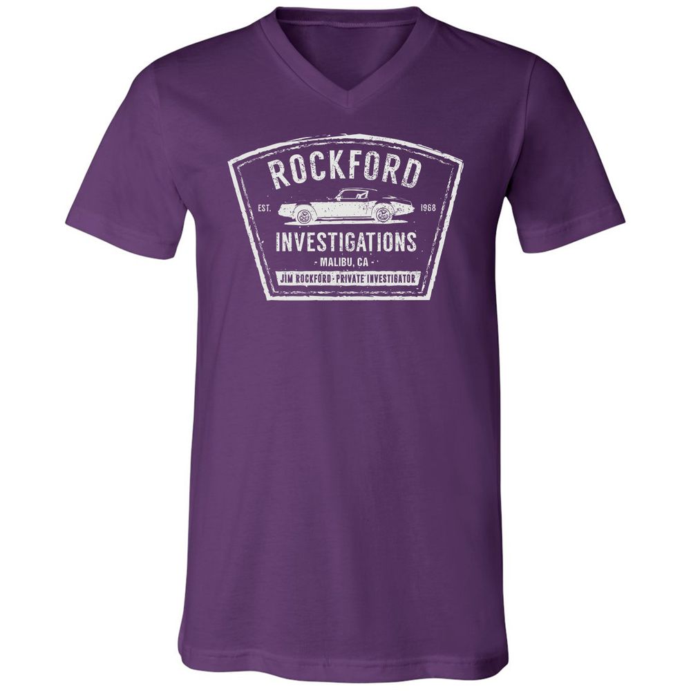 Unisex V-Neck T-Shirt - 7N4H7ENE - Team Purple - 9