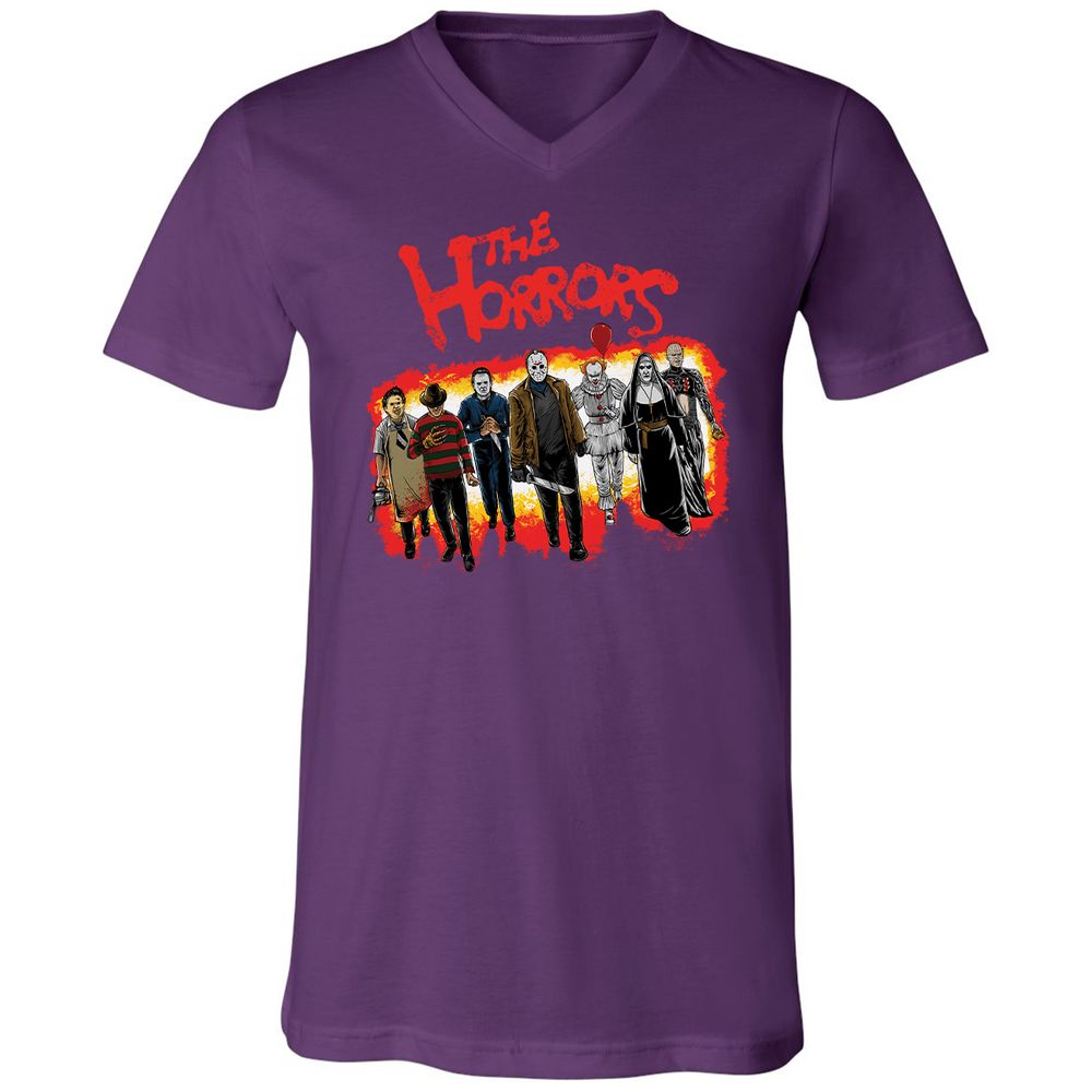 Unisex V-Neck T-Shirt - A8M44RH5 - Team Purple - 9