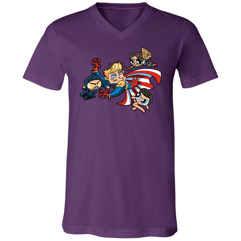 Unisex V-Neck T-Shirt - BUDU6RFA - Team Purple - 9