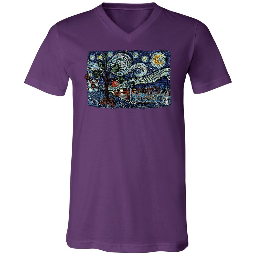 Unisex V-Neck T-Shirt - 9PCYSMEE - Team Purple - 9