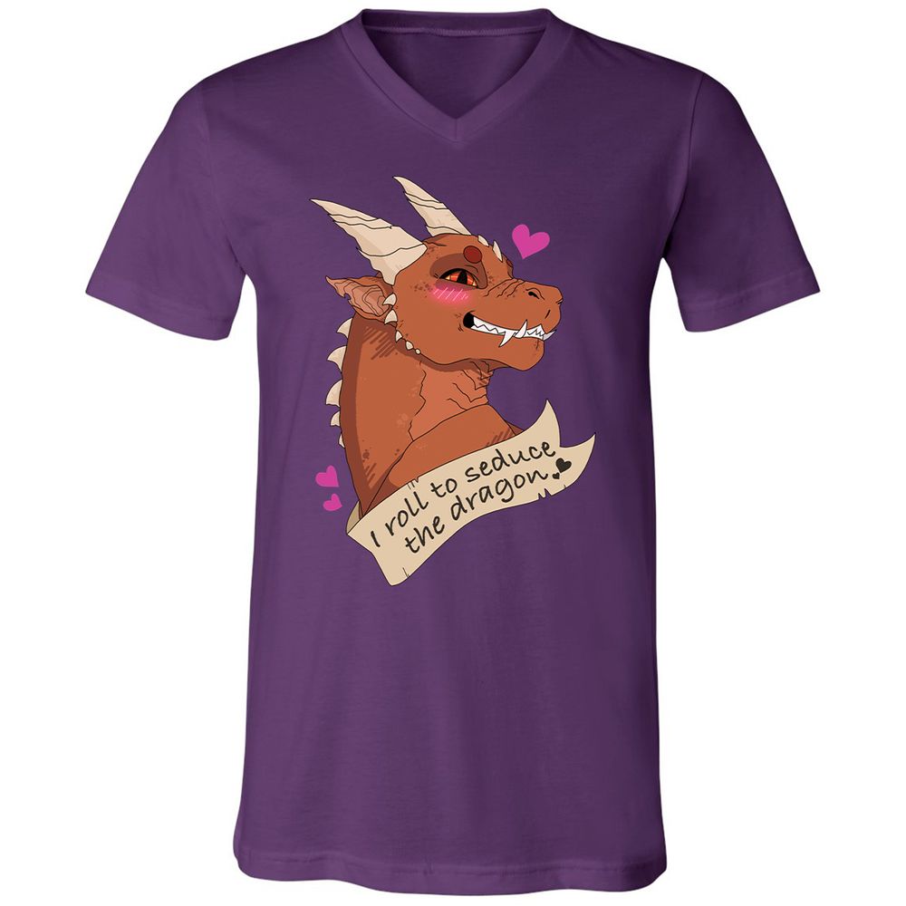 Unisex V-Neck T-Shirt - Y6L2HXKM - Team Purple - 9