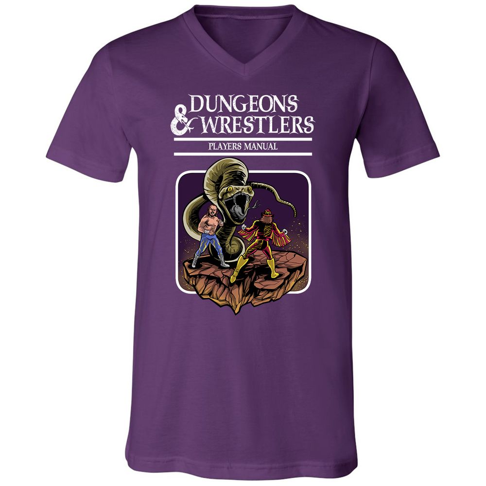 Unisex V-Neck T-Shirt - DJUVVQE4 - Team Purple - 9