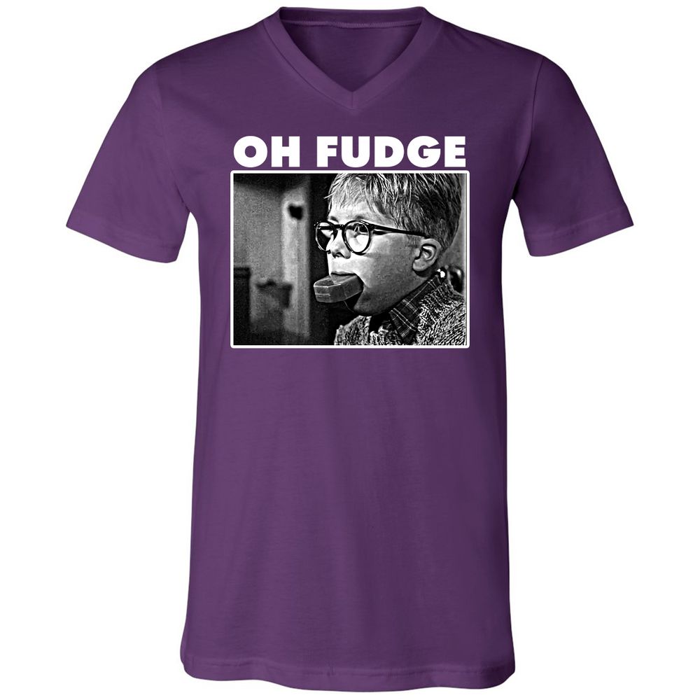 Unisex V-Neck T-Shirt - CSLE968Y - Team Purple - 9