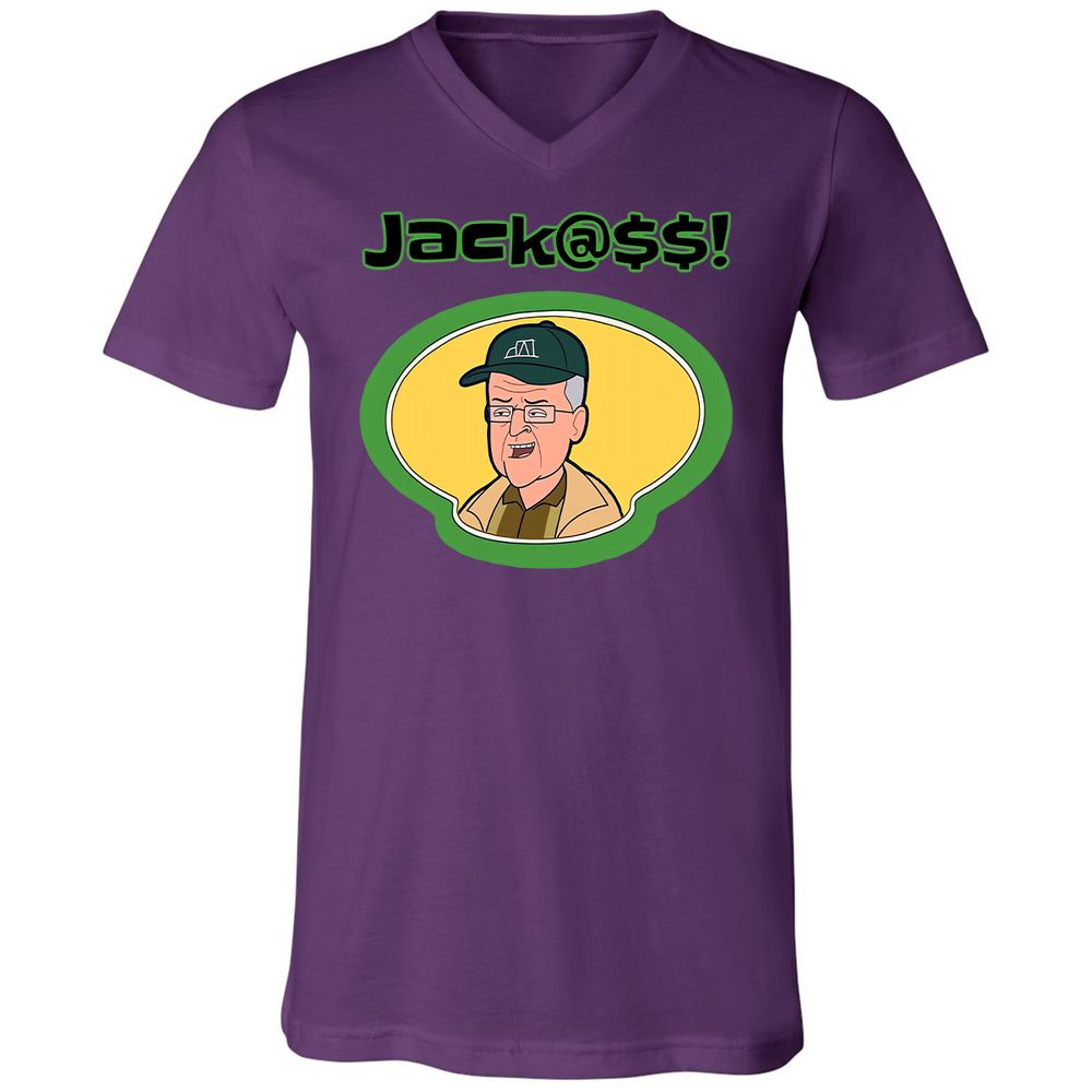 Unisex V-Neck T-Shirt - X6ARJA49 - Team Purple - 9