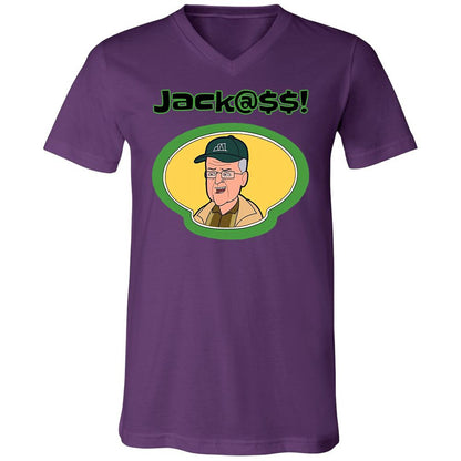 Unisex V-Neck T-Shirt - X6ARJA49 - Team Purple - 9