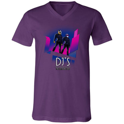 Unisex V-Neck T-Shirt - 4XWQ2HG3 - Team Purple - 9