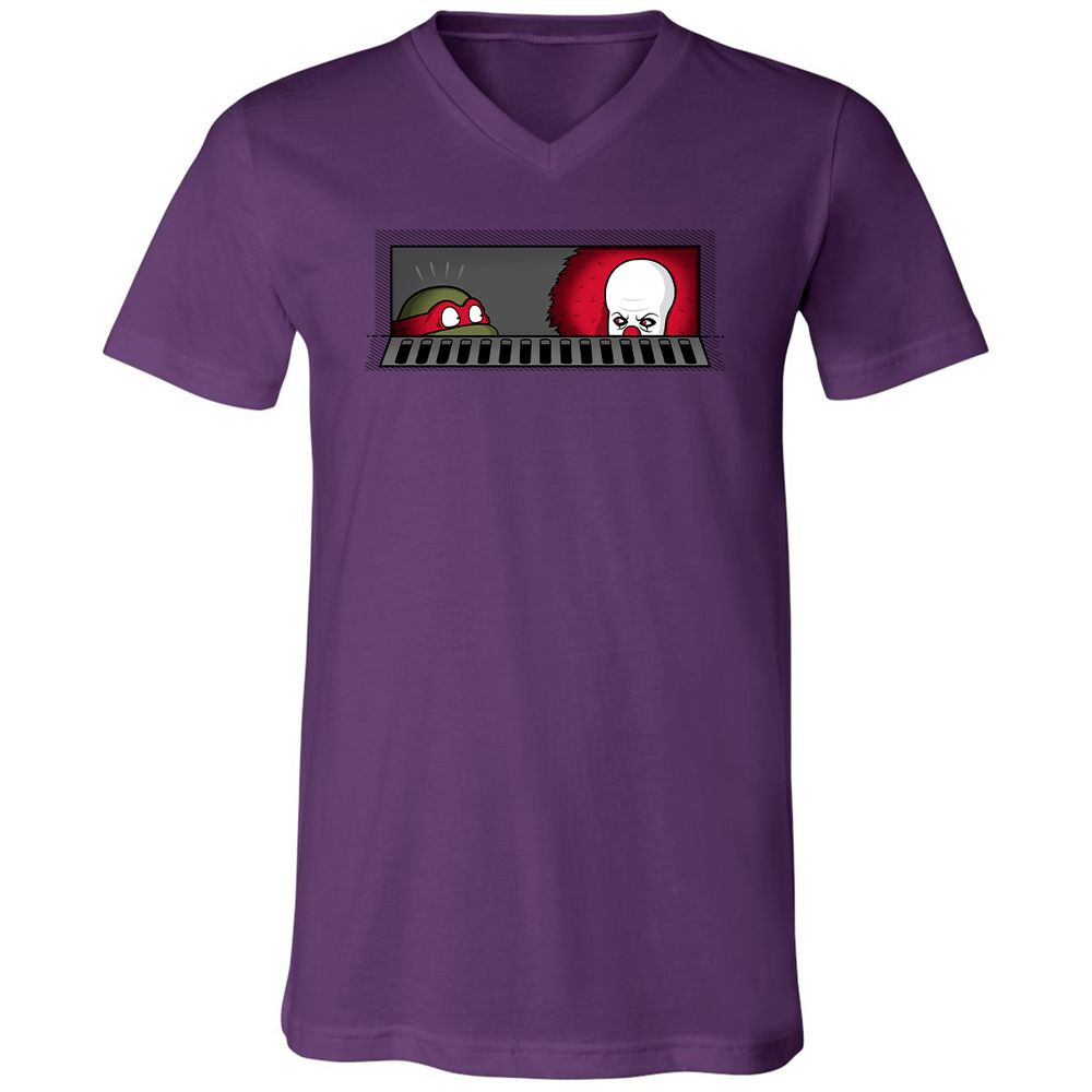 Unisex V-Neck T-Shirt - 83AW63PB - Team Purple - 9