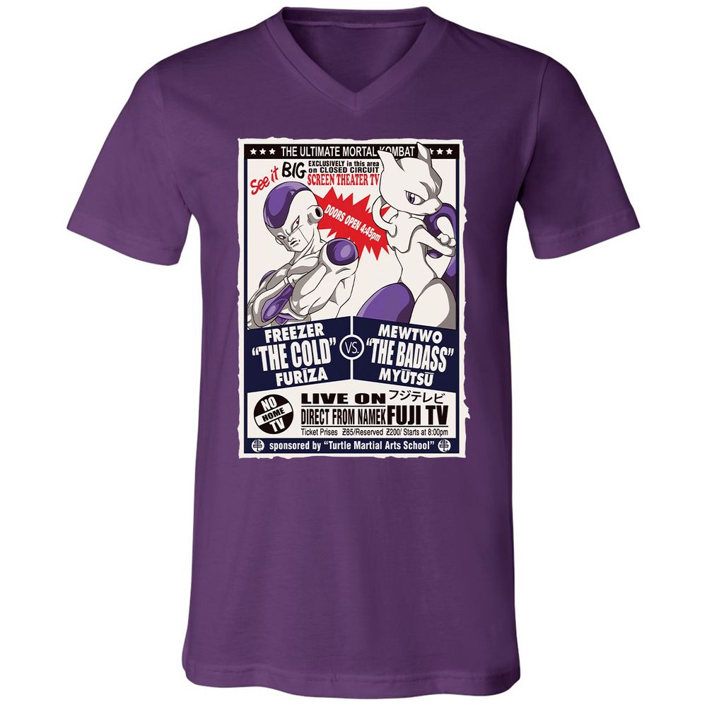 Unisex V-Neck T-Shirt - VLVLHBJ6 - Team Purple - 9