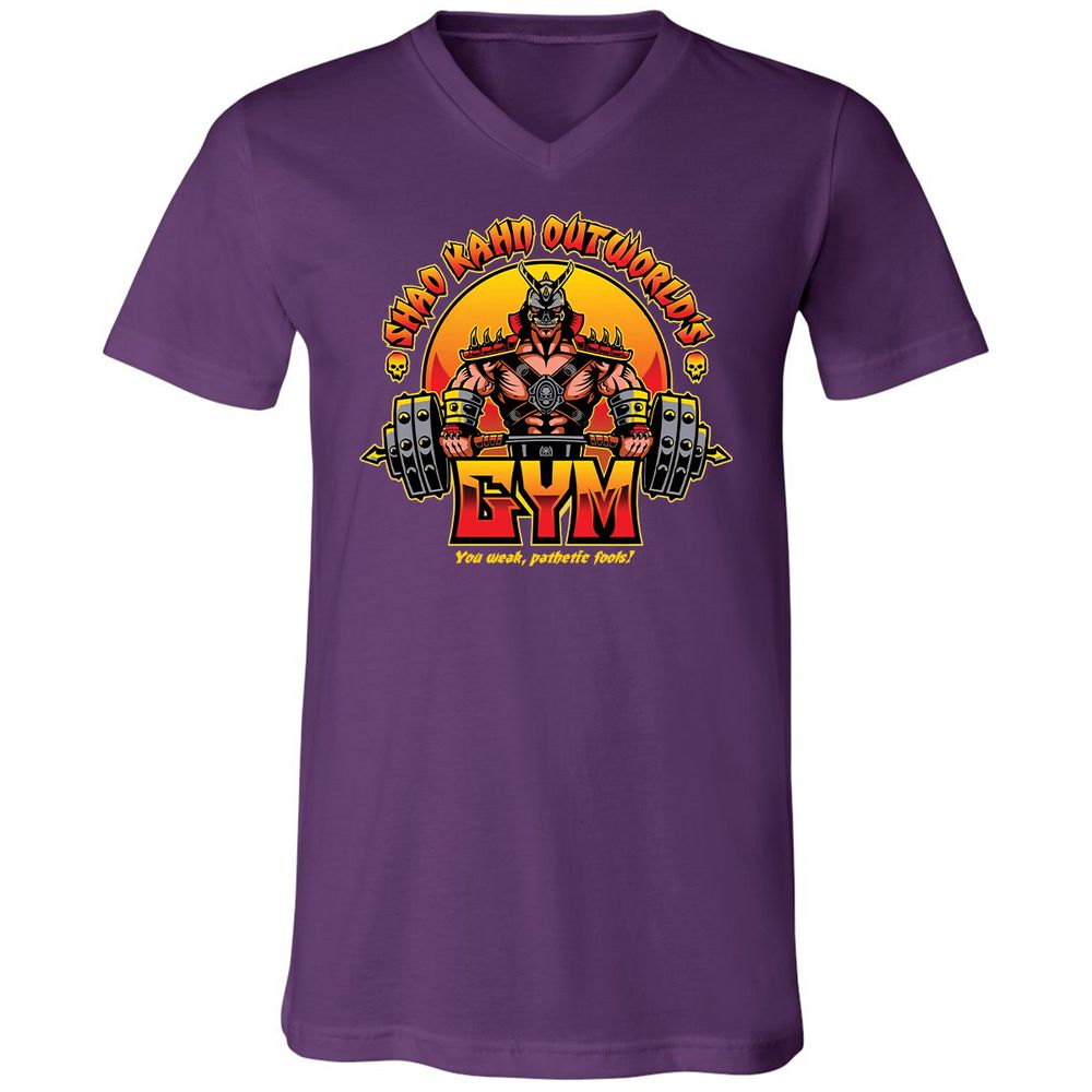 Unisex V-Neck T-Shirt - SYLBZ6LC - Team Purple - 9
