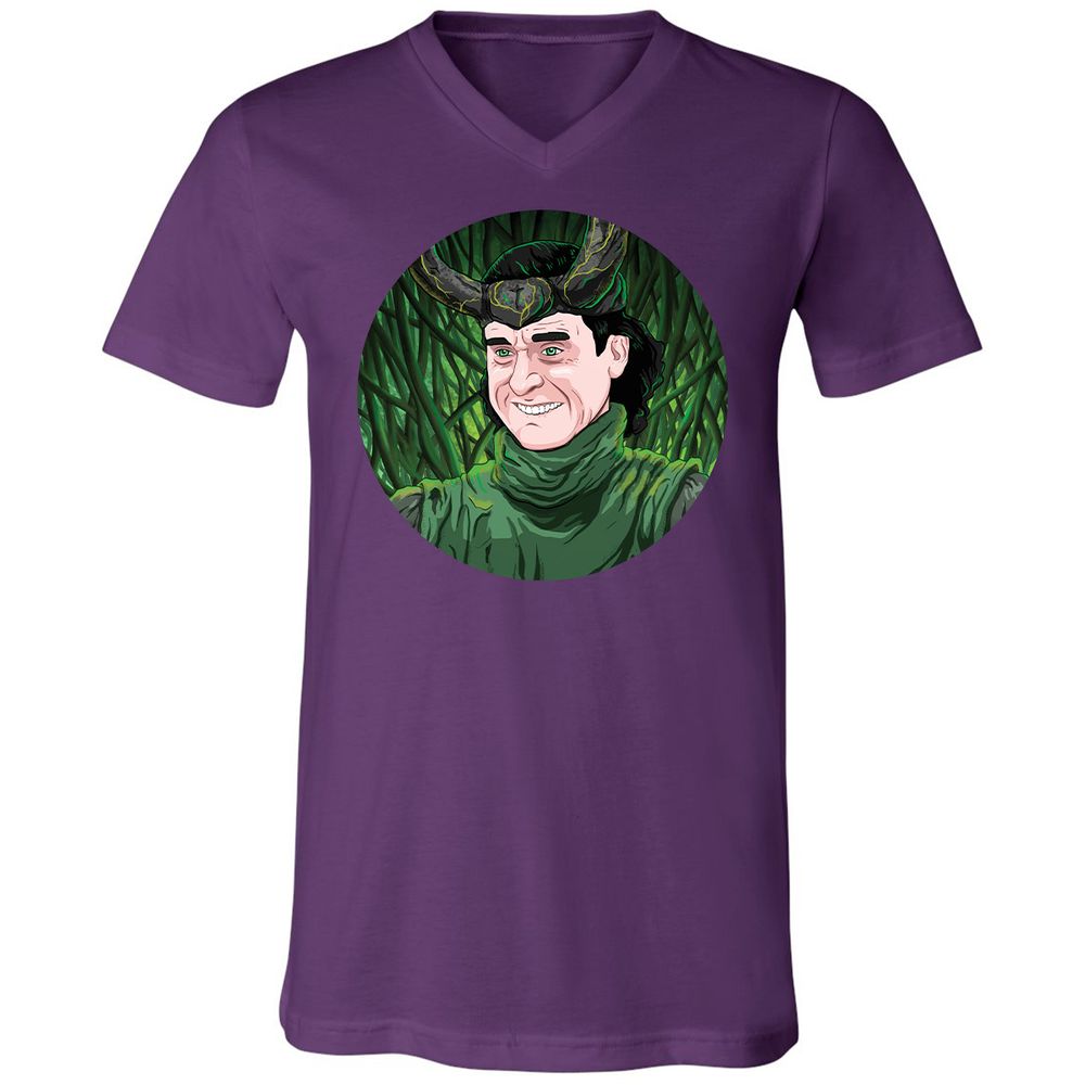 Unisex V-Neck T-Shirt - SSHEWGNP - Team Purple - 9