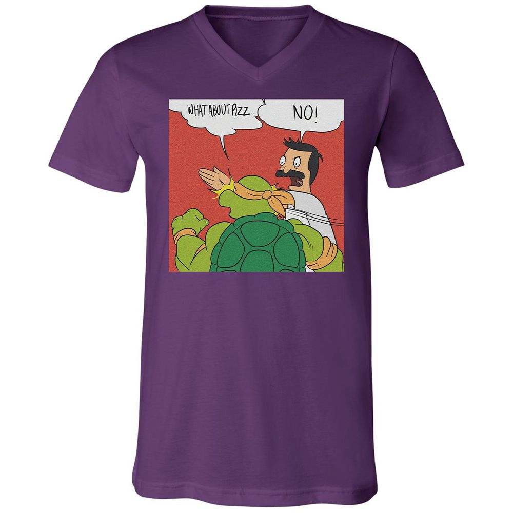 Unisex V-Neck T-Shirt - EDMT4NVF - Team Purple - 9