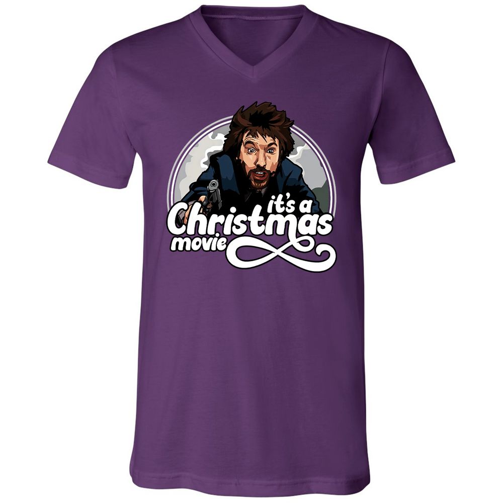 Unisex V-Neck T-Shirt - 2F8ERZPU - Team Purple - 9