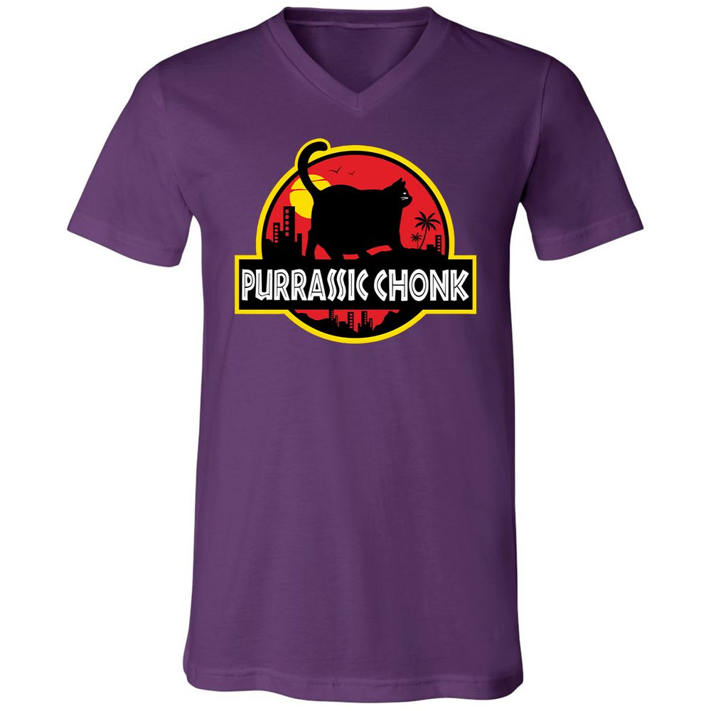 Unisex V-Neck T-Shirt - WR2JKSHG - Team Purple - 9