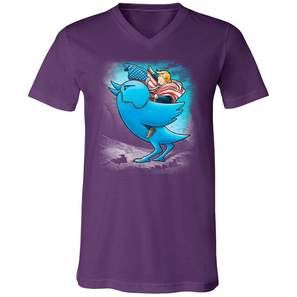 Unisex V-Neck T-Shirt - H519J8C6 - Team Purple - 9