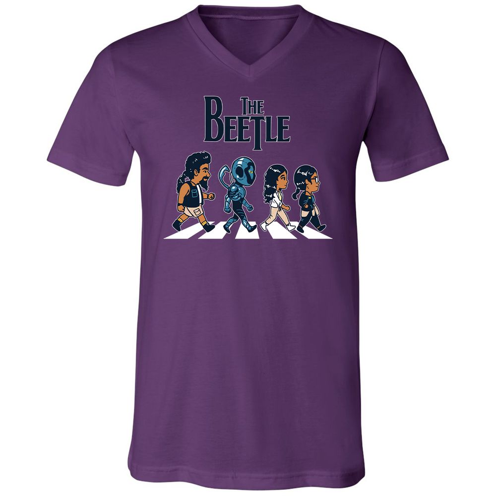 Unisex V-Neck T-Shirt - XG58SH2Y - Team Purple - 9
