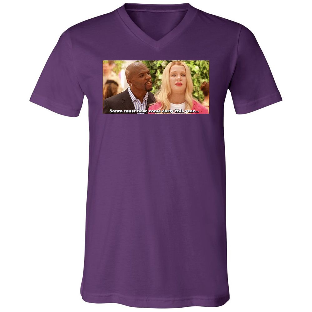 Unisex V-Neck T-Shirt - TX6GL533 - Team Purple - 9