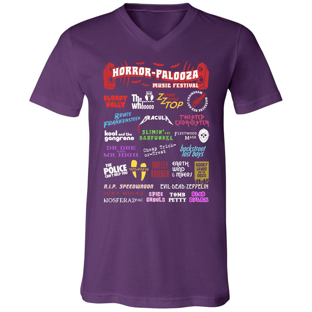 Unisex V-Neck T-Shirt - Y9S25CJW - Team Purple - 9