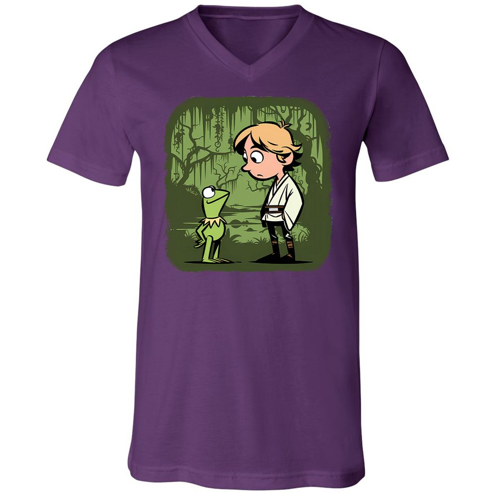 Unisex V-Neck T-Shirt - YAJJN23Z - Team Purple - 9