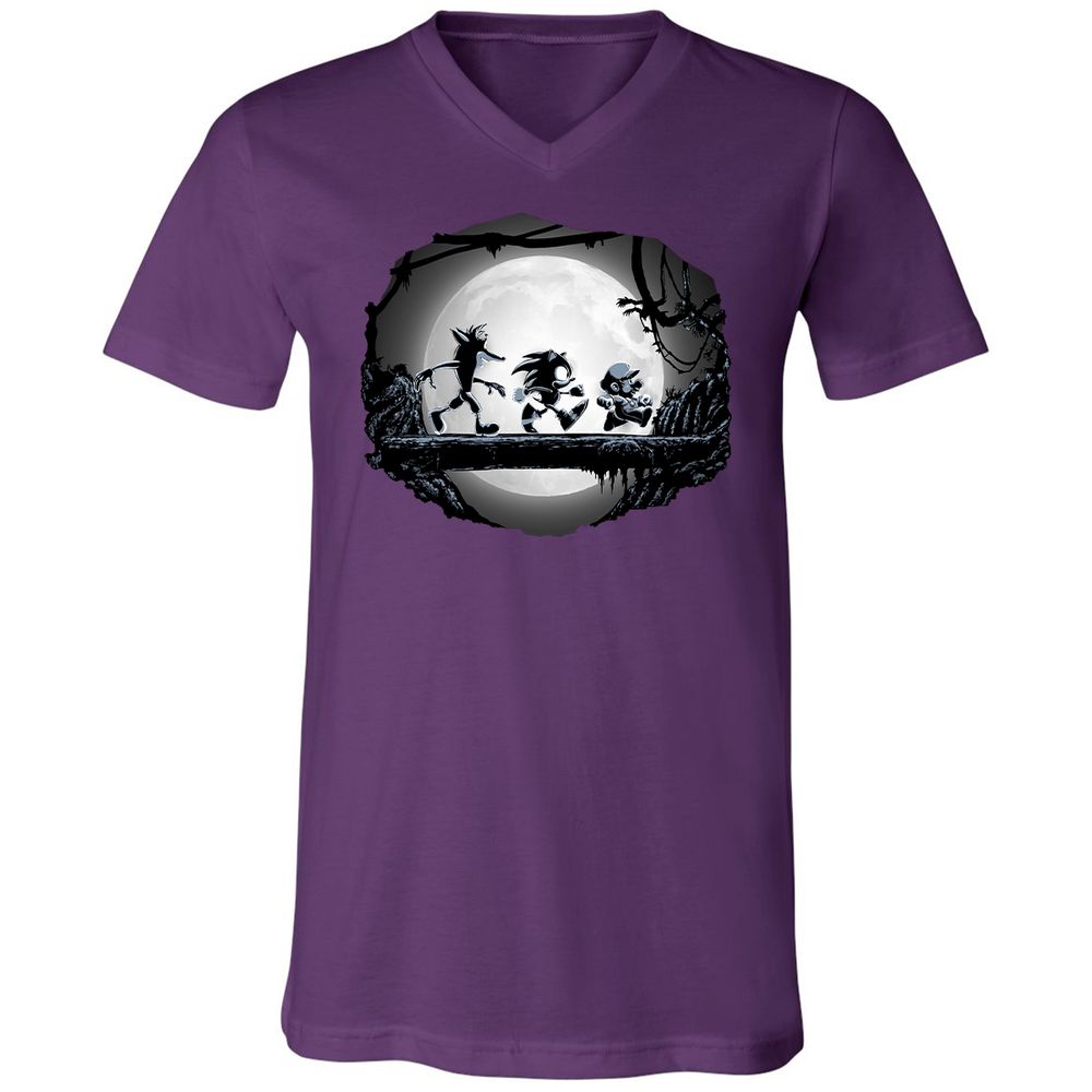 Unisex V-Neck T-Shirt - UA6Z4VUN - Team Purple - 9