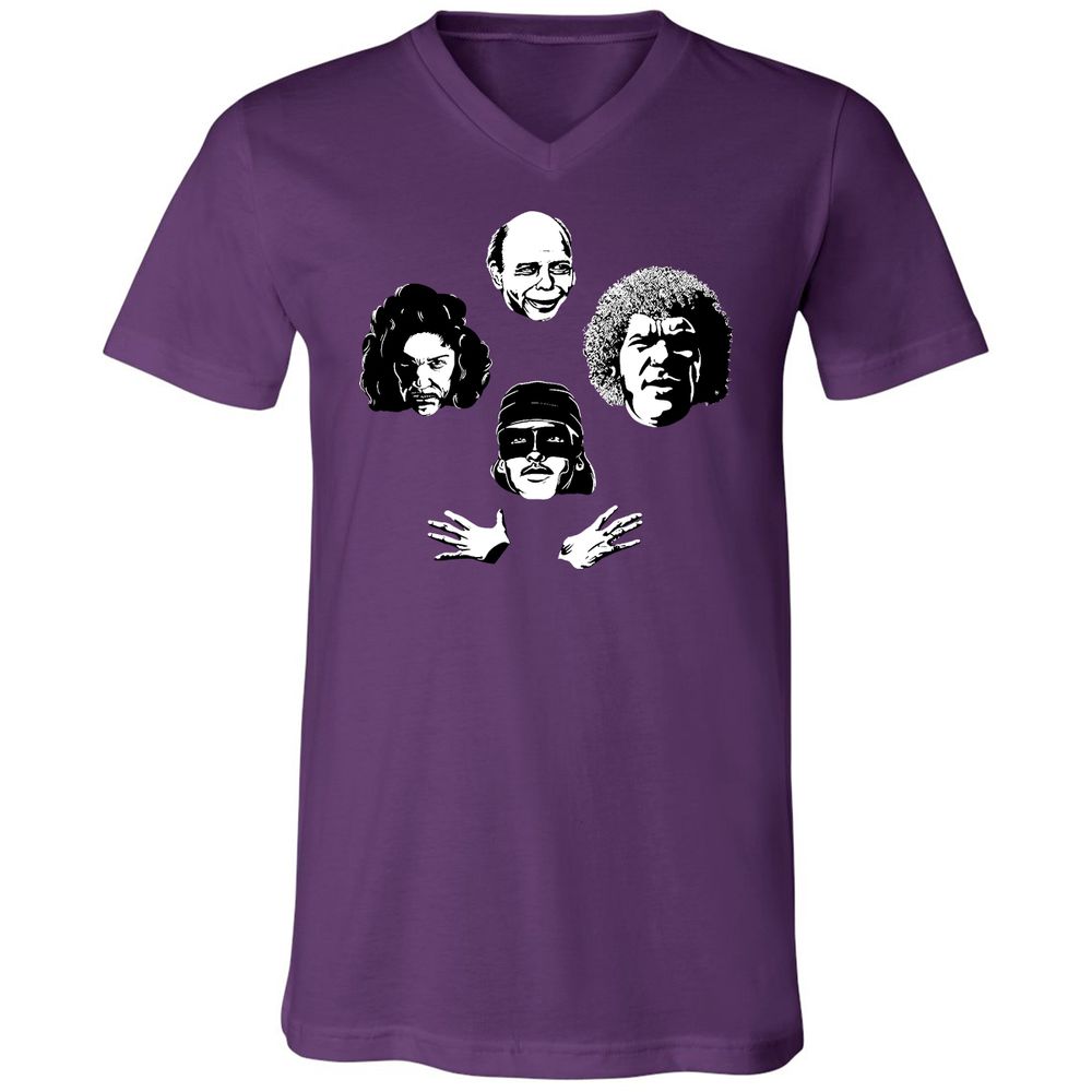 Unisex V-Neck T-Shirt - JFTDFM2X - Team Purple - 9