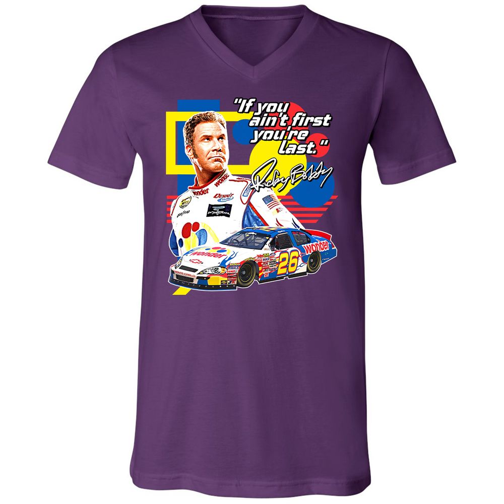 Unisex V-Neck T-Shirt - W6K25PGW - Team Purple - 9